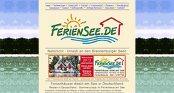 Desktop Screenshot of 1a-ferienhaus-am-see.de